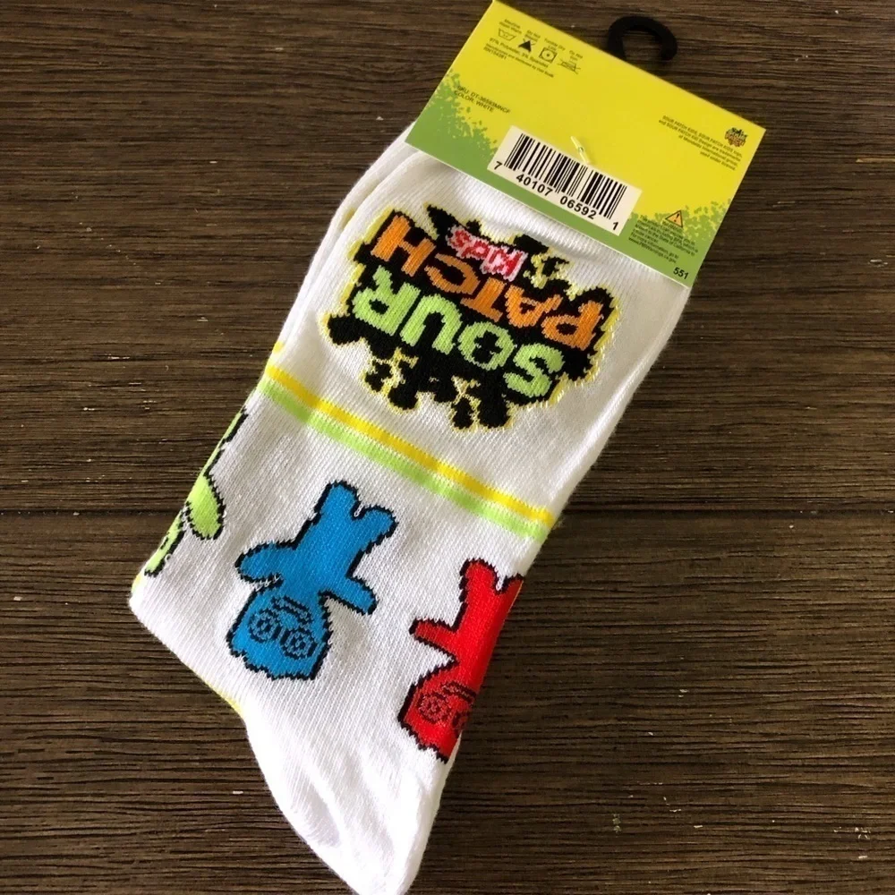 Sour Patch Kids food novelty men’s crew socks